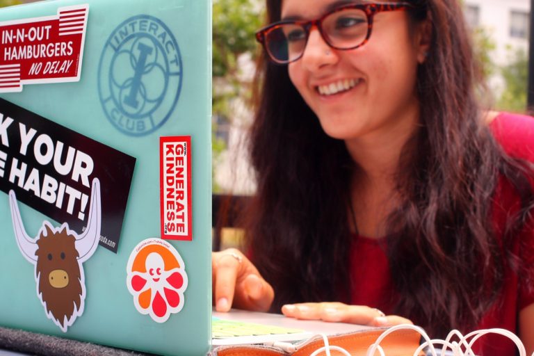 A Generate Kindness sticker in the wild